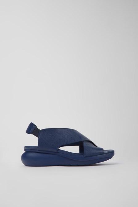 Exclusive Camper Balloon Blue Leather Sandals For Women