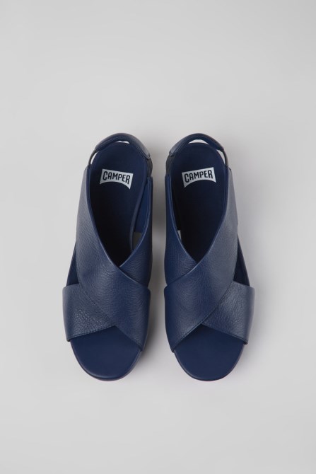 Exclusive Camper Balloon Blue Leather Sandals For Women
