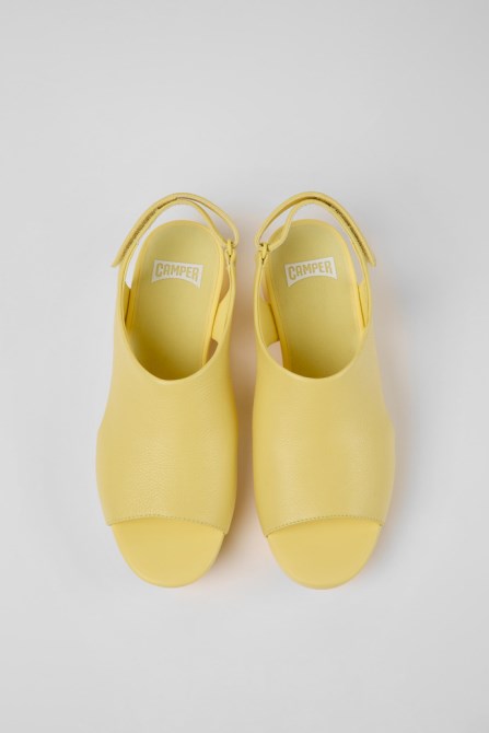 Exclusive Camper Balloon Yellow Leather Sandals For Women