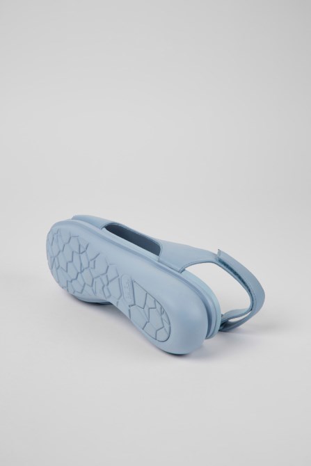 Camper Design Balloon Light Blue Leather Sandals For Women