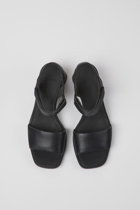 Exclusive Camper Kiara Black Leather Sandals For Women