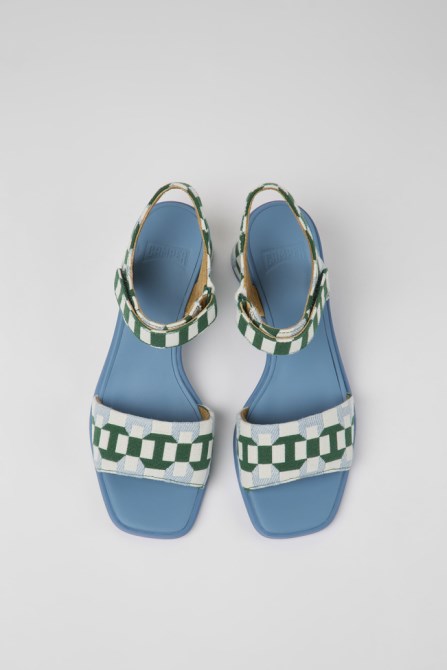 Exclusive Camper Kiara Multicolored Organic Cotton Sandals For Women
