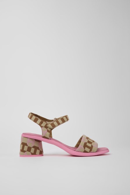 Camper Design Kiara Multicolored Organic Cotton Sandals For Women