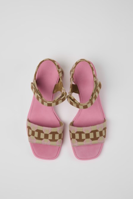 Camper Design Kiara Multicolored Organic Cotton Sandals For Women