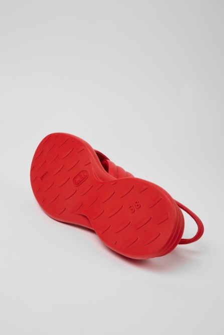 Spiro Red Leather Sandals For Women Camper New Arrivals