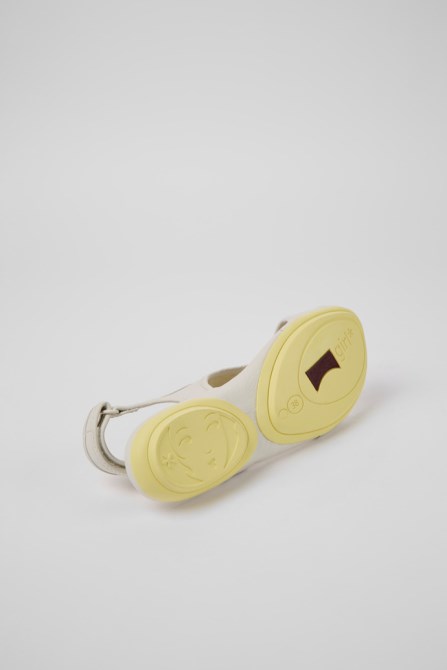 Exclusive Camper Right White Leather Sandals For Women