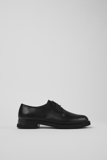 Iman Women's Black Lace-Up Shoe Camper New Arrivals