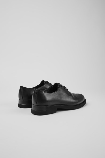 Iman Women's Black Lace-Up Shoe Camper New Arrivals