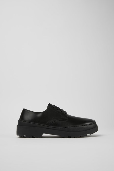 Exclusive Camper Brutus Trek Michelin Black Leather Shoes For Women