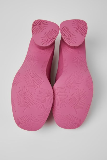 Kiara Pink Leather Heels Exclusive Camper