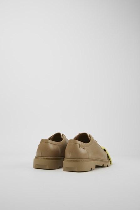 Junction Beige Leather Shoes For Women Camper New Arrivals