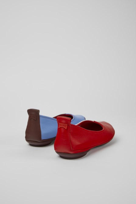Design Twins Multicolored Leather Shoes For Women Camper