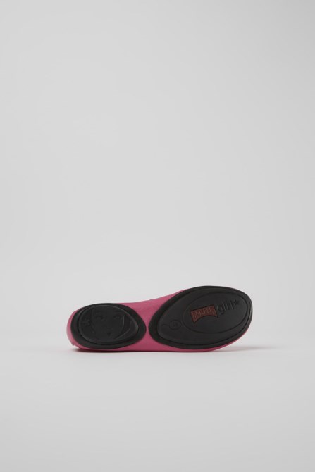 Right Pink Leather Ballerina Flats For Women Camper New Arrivals