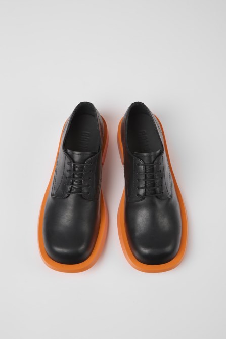Camper Design Mil 1978 Black Leather Shoes For Women
