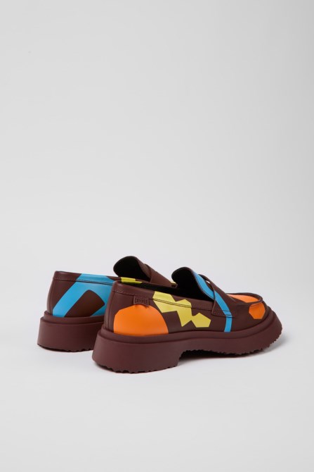 Twins Multicolored Printed Loafers For Women Camper New Arrivals