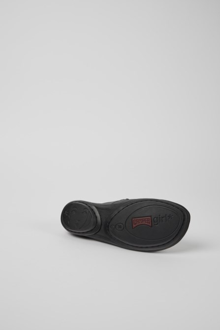 Right Black Leather Ballerina Flats For Women Exclusive Camper