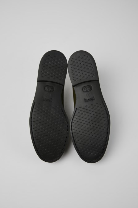 Iman Dark Green Leather Shoes For Women Exclusive Camper