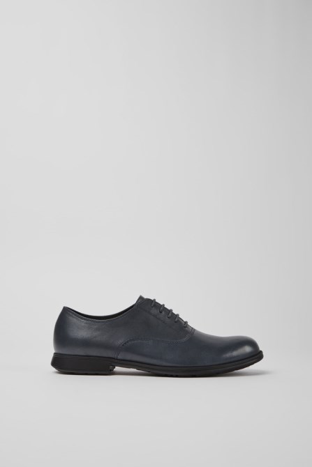 Camper Design Mil Black Leather Lace-Up Shoes For Women