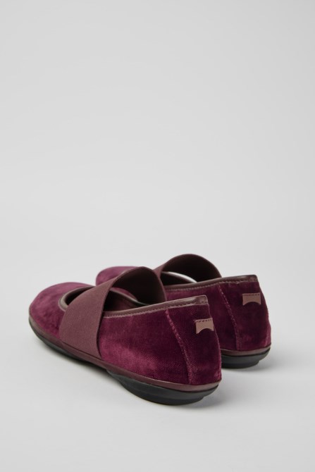 Design Right Burgundy Ballerina Shoes Camper