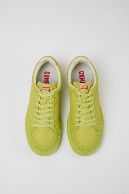 Design Runner K21 Green Leather Sneakers For Men Camper