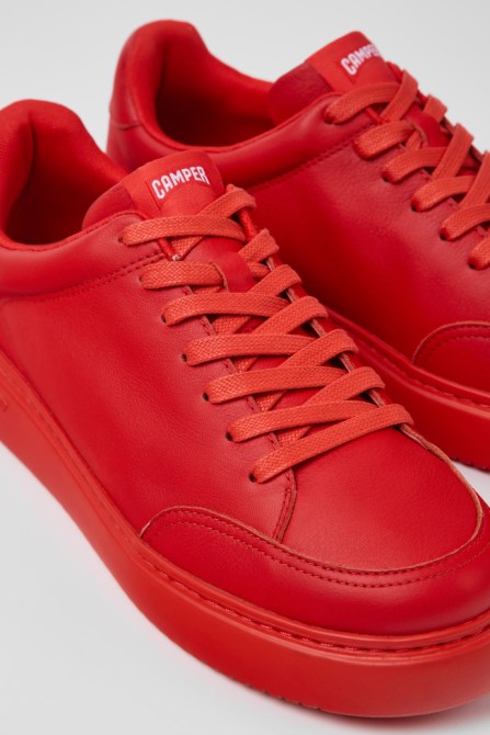Runner K21 Red Leather Sneakers For Men Camper New Arrivals