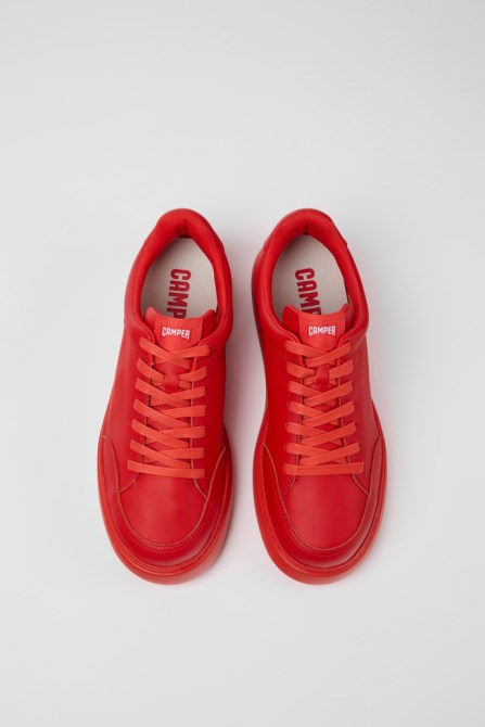 Runner K21 Red Leather Sneakers For Men Camper New Arrivals