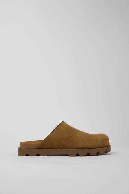 Exclusive Camper Brutus Sandal Brown Leather Clogs For Men