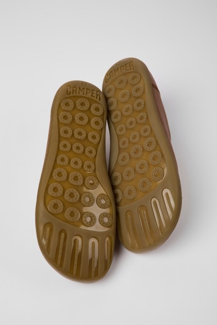 Camper Design Peu Brown Leather Shoes For Men