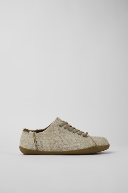 Peu Beige Textile Shoes For Men Exclusive Camper