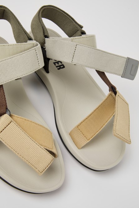 Camper Match Multicolored Textile Sandals For Men New Arrivals