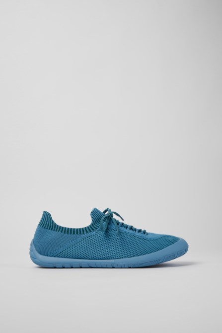 Path Blue And Green Textile Sneakers For Men Exclusive Camper