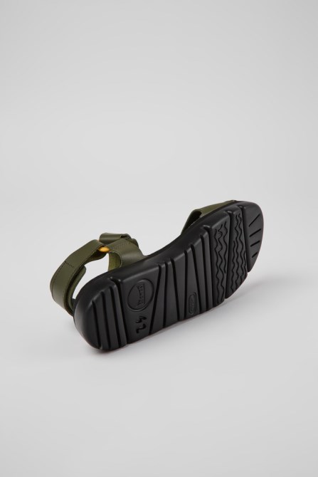 Oruga Green Leather Sandals For Men Camper New Arrivals