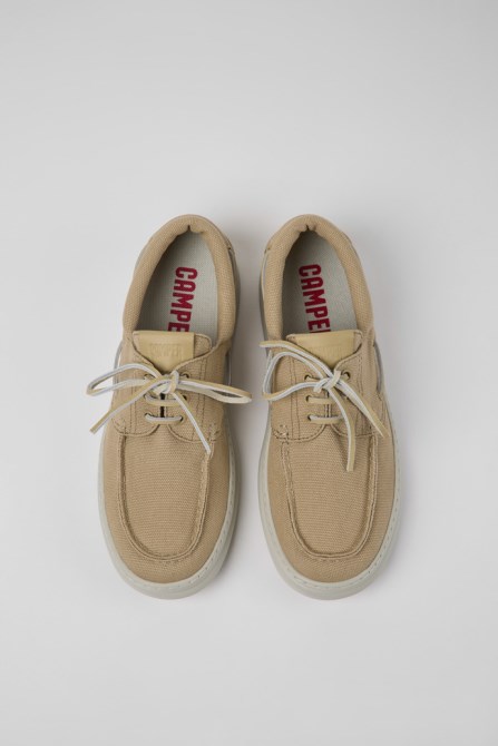 Runner Beige Textile Sneakers For Men Exclusive Camper