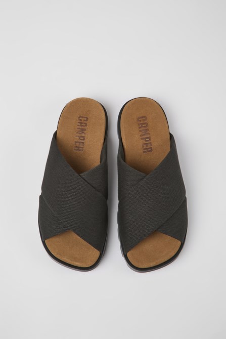 Exclusive Camper Brutus Sandal Gray Recycled Cotton Sandals For Men