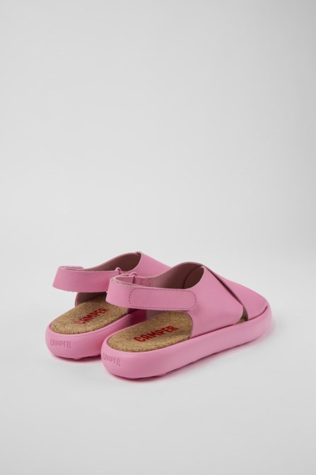 Pelotas Flota Pink Leather Sandals For Men Exclusive Camper