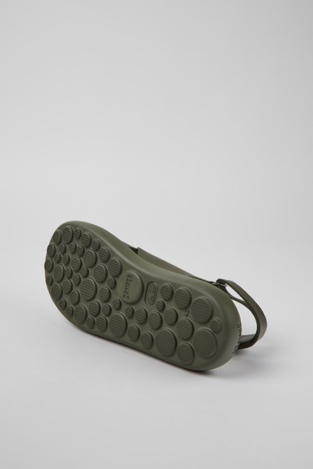 Camper Design Pelotas Flota Green Leather Sandals For Men