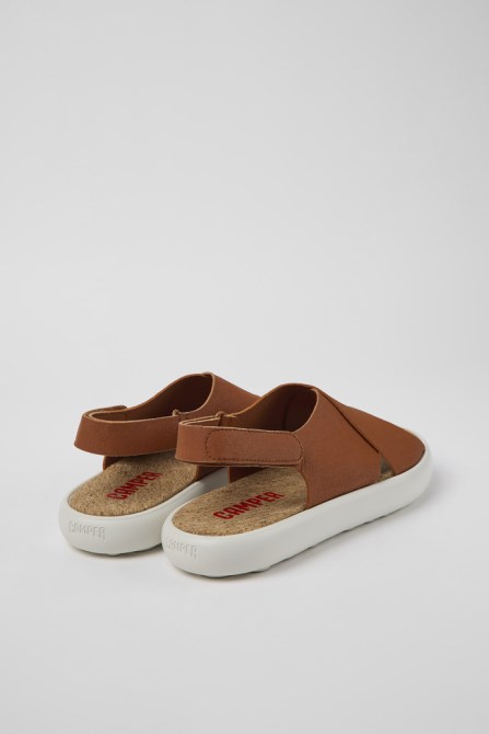 Pelotas Flota Brown And White Leather Sandals For Men Camper New Arrivals