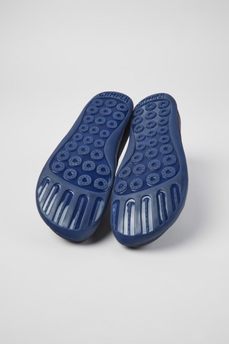 Camper Peu Blue Nubuck Shoes For Men New Arrivals