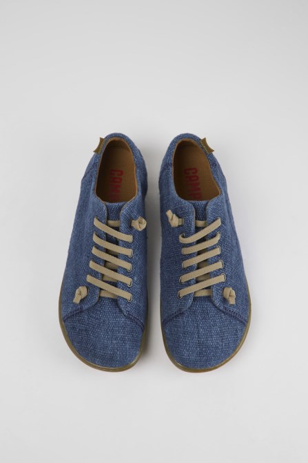 Peu Blue Textile Shoes For Men Exclusive Camper
