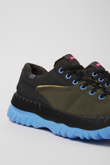 Exclusive Camper Teix Green Recycled Textile And Nubuck Shoes For Men