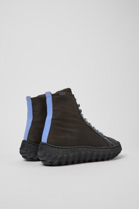 Camper Ground Green Textile And Leather Ankle Boots For Men New Arrivals