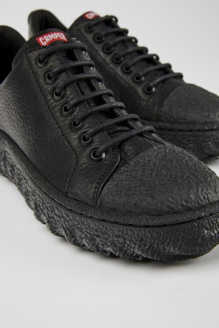 Exclusive Camper Ground Black Leather Shoes For Men