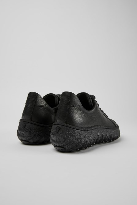 Exclusive Camper Ground Black Leather Shoes For Men