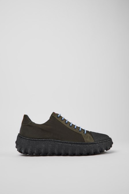 Ground Green Textile And Nubuck Shoes For Men Exclusive Camper