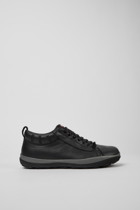Camper Design Peu Pista Gore-Tex Black Leather Shoes For Men