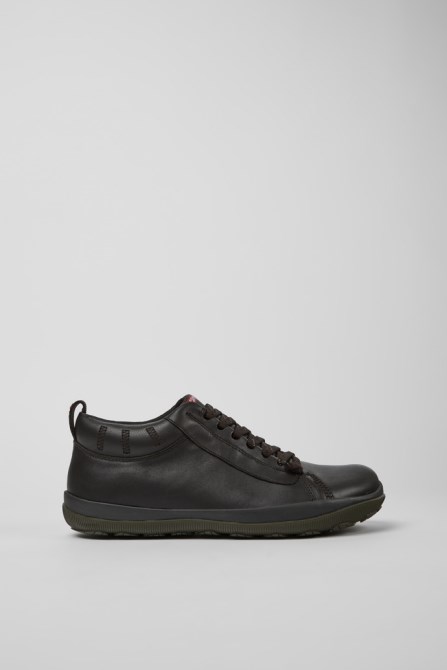 Design Peu Pista Gore-Tex Brown Leather Shoes For Men Camper