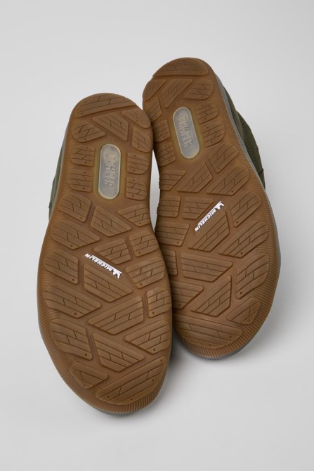 Design Peu Pista Gore-Tex Green Nubuck Shoes For Men Camper