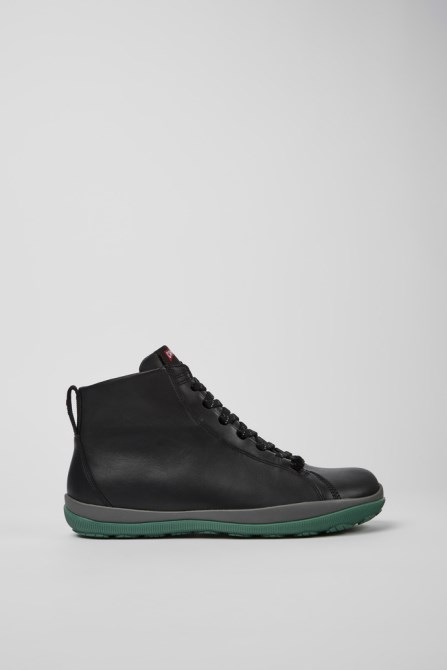 Peu Pista Gore-Tex Black Leather Ankle Boots For Men Camper New Arrivals