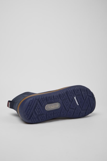 Exclusive Camper Peu Pista Gore-Tex Blue Nubuck Ankle Boots For Men