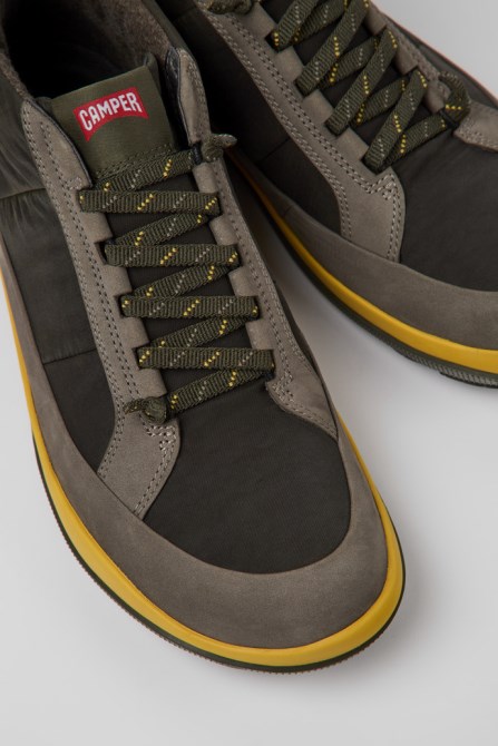 Design Peu Pista Green Ankle Boots For Men Camper